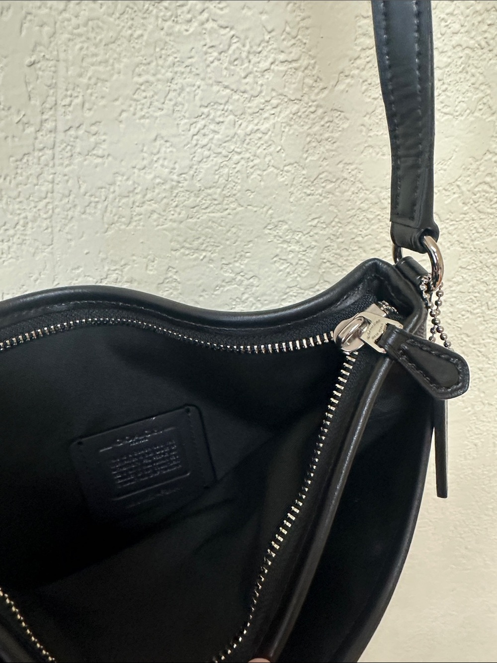Coach Black Signature Crossbody with Blue Center Stripe OS - Picture 4 of 4